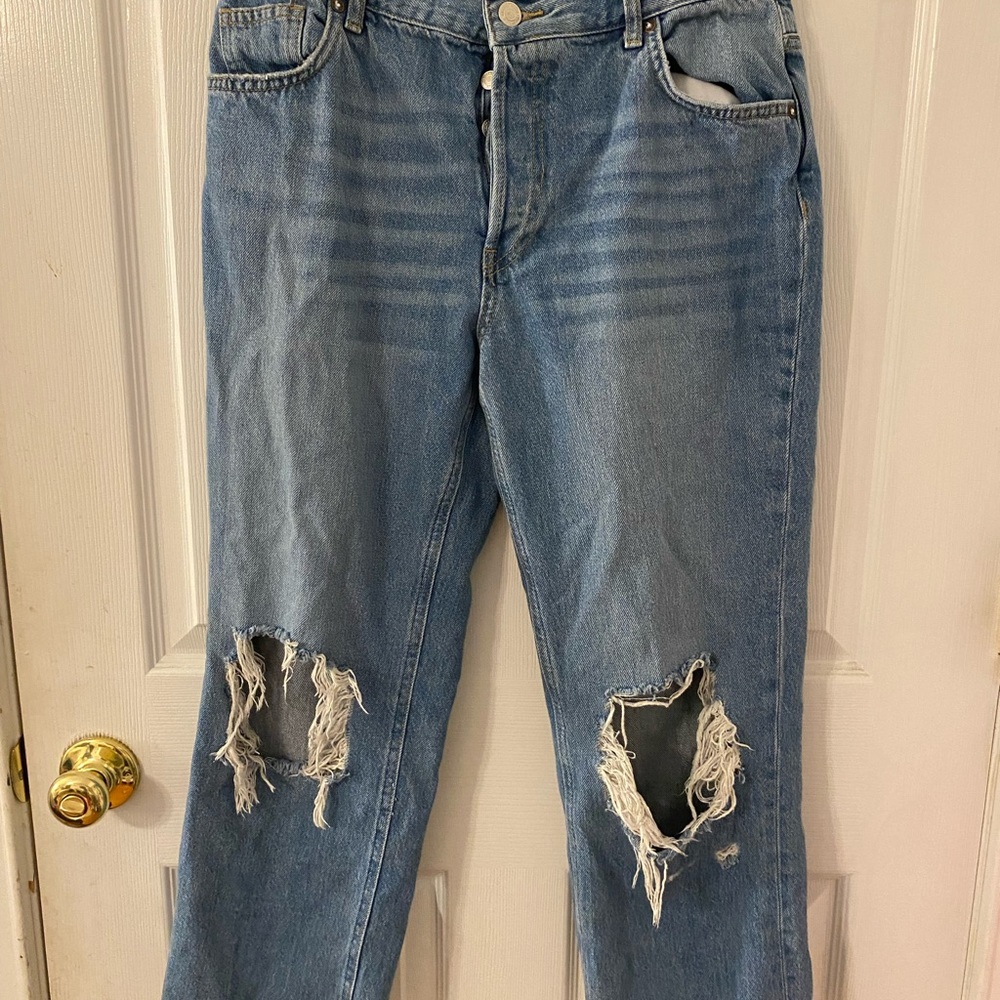 Free People Cut out jeans